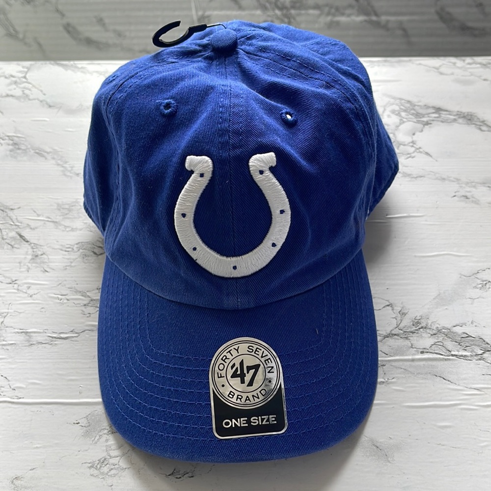 47 BRAND COLTS BASEBALL CAP WITH ADJUSTABLE STRAP NET EXCELLENT CONDITION